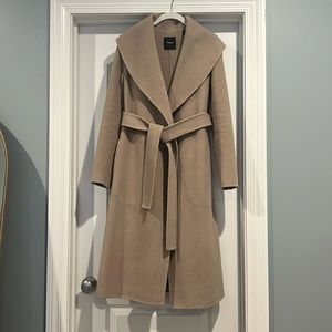Theory Wool Belted Wrap Coat
